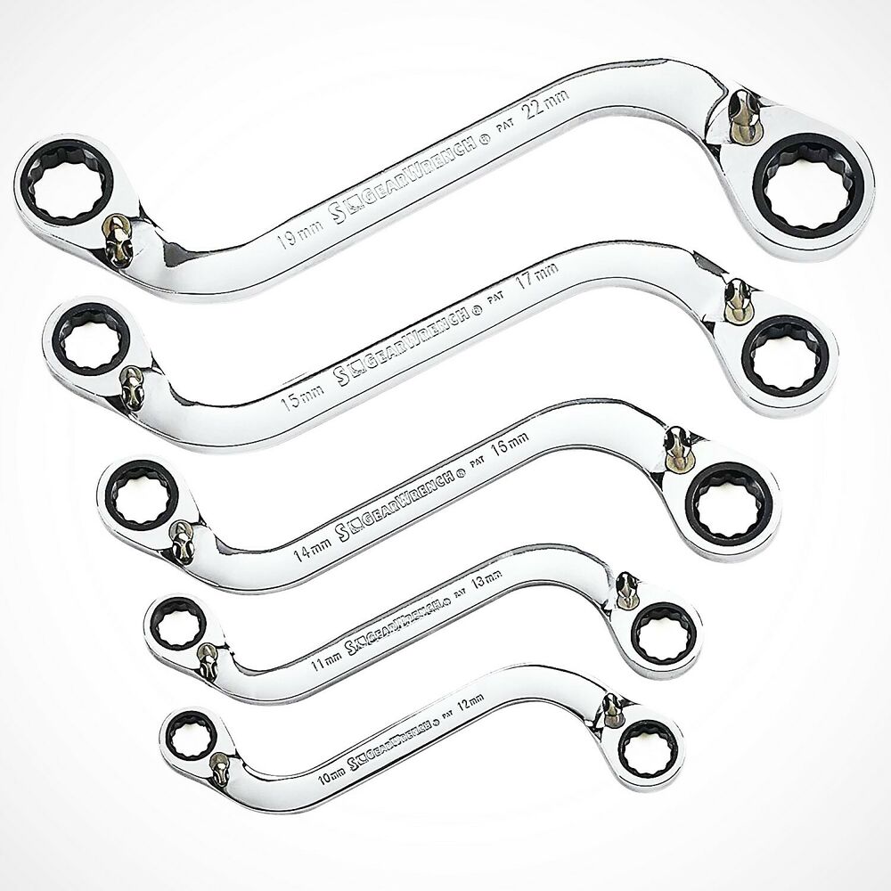 5pc S-Shaped Gearwrench set